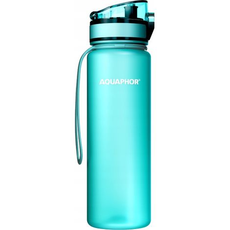 Bouteille filtrante Aquaphor CITY 500 ml, gourde isotherme menthe, 1 recharge (1/5)