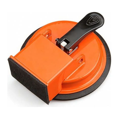 Outil de réparation de joints de sol avec ventouse 50 kg et patin de 120 mm, levier ABS à une pression pour une réparation sans traces du bois et du carrelage, orange (1/5)