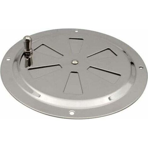 Ventilations rondes en acier inoxydable Grille de ventilation Reglable Rond Évent d'Aération Grille Évent à persiennes en acier inoxydable pour Fumeur,Camping-Car,Maison,Yachts Diamètre 125mm,1 pièce (1/5)