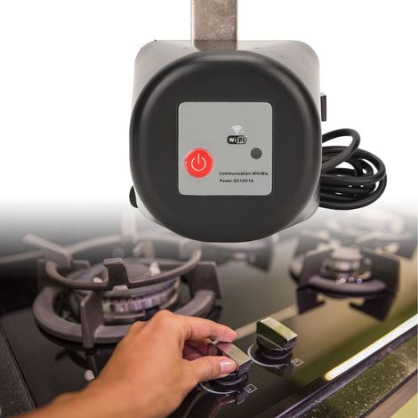 Vanne d'arrêt de canalisation Tuya Smart WIFI à bras robotisé, compatible avec les conduites de gaz, alimentation AC100240V (norme européenne). (1/5)