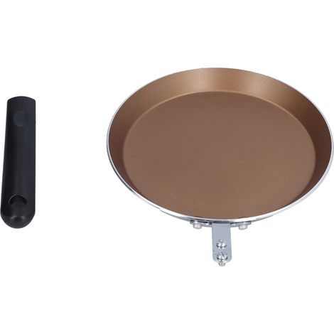 Poêle à crêpes en pierre médicale 6 po, fond plat antiadhésif pour cuisinière à induction (1/5)