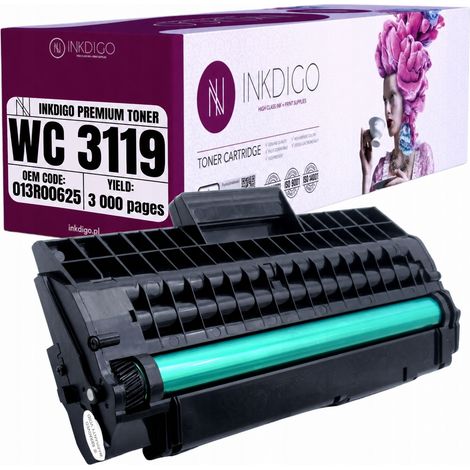 Tóner Inkdigo 013R00625 compatible con Xerox WorkCentre 3119 con certificación TÜV. (1/5)