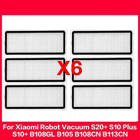 Pièces détachées pour aspirateur robot Xiaomi S20+ / S10 Plus / S10+ / B108GL / B105 / B108CN : filtre de nettoyage, brosse principale et accessoires. (1/5)