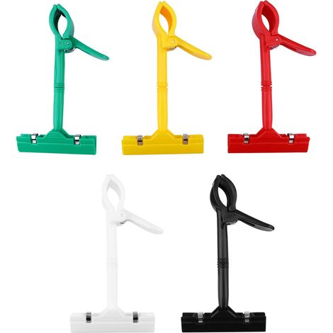 Porte-étiquettes en plastique Veemoon, lot de 5, pivotants et à