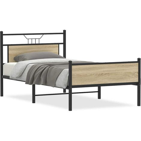 Maison Exclusive - Estructura de cama sin colchón madera roble So
