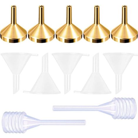 Mini imbuto in metallo PCS, adatto per il riempimento di mini contagocce, piccolo imbuto per campioni di profumo (18 mm di diametro). (1/5)