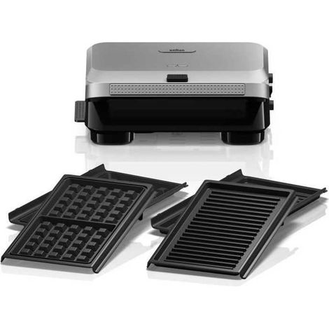 Grill - BRAUN - Sandwich Maker 5 SM5005 - 800 W - Inox / Noir