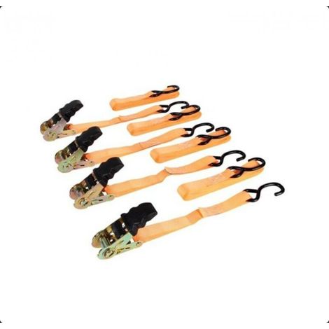 4 Sangles Arrimage 800 kg – 25 mm × 3 m, Tendeur à Cliquet Durable
