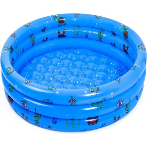 Highttoy Piscine Gonflable Enfant Ronde de 51 Pouces azur Pataugeoire Bébé (1/5)