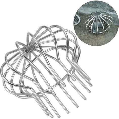 Tuyau de drainage de toit en acier inoxydable, drain de sol anti-blocage pour usage intérieur (tube 110) (1/5)