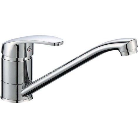 Robinet Mitigeur Évier Cuisine Basse Pression Bec Pivotant 360° Levier Unique Utilitaire (1/4)