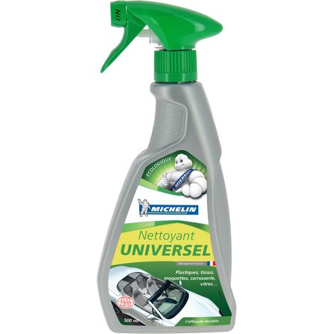 Nettoyant universel MICHELIN en spray 500 ml pour véhicule et intérieur/extérieur Ecodétergent certifié (1/4)