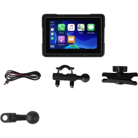 DVR de moto, double caméra, connectivité sans fil, Aucun, Moto Radio pas Cam (1/2)