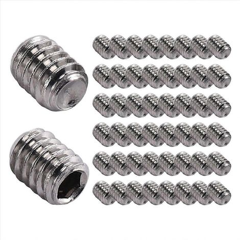 Jeu de 50 vis sans tête à six pans creux M2,5 x 3 mm en acier inoxydable (1/5)