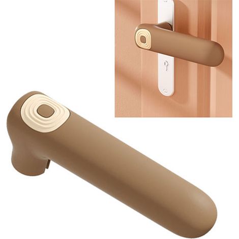 Stoßfester, flexibler und langlebiger Türgriffschutz aus Silikon für Innentüren (1/5)