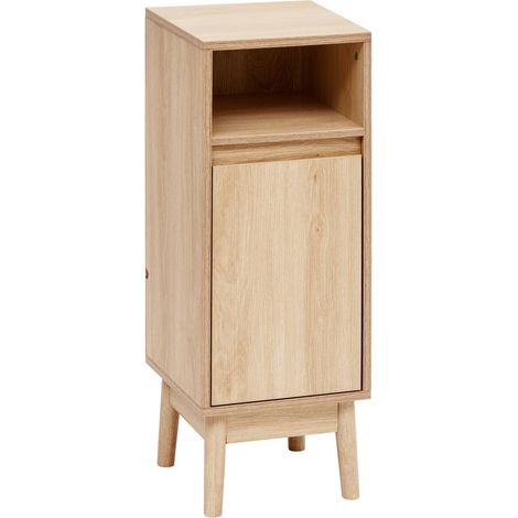 Mobile da bagno a 1 anta abana in legno chiaro - 5five