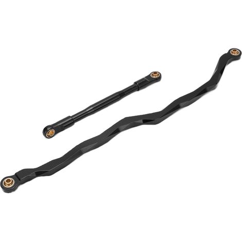Biellette de direction en alliage d'aluminium pour voiture crawler RC 1/10 Axial RBX10 (noire) (1/5)