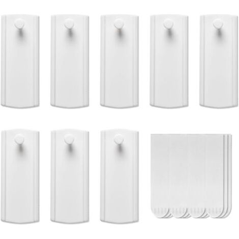 16PCS Accroche Tableau sans Percer, 16 Crochets pour Photos, Crochets Autocollants pour Cadres Photo Cintres pour Tableaux pour Accrocher des Tableaux, Cadres (Blanc)