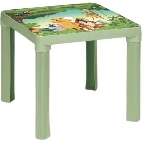 Table en plastique, pistache pastel