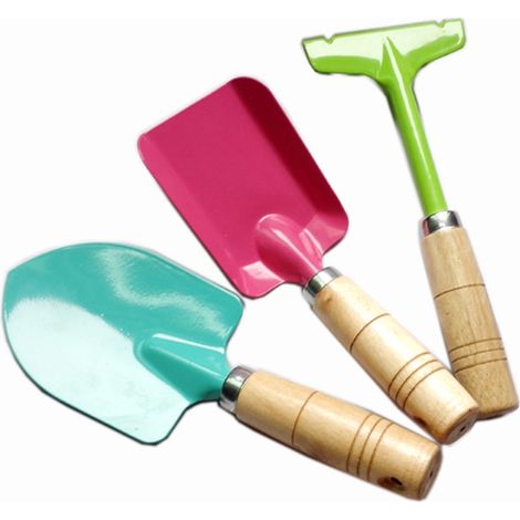 Ensemble de jardinage pour enfants, trois pièces, outils pour plantes en pot (1/5)