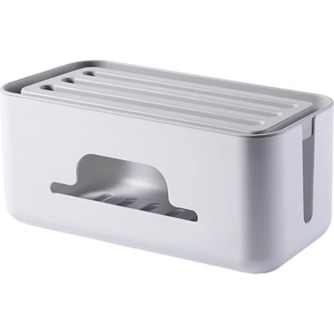 Boîtier de Gestion des Câbles Blanc Robuste pour Rangement et Protection des Câbles Électriques, Utilisation Intérieure Cuisine (1/5)
