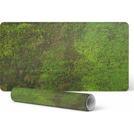 Alfombrilla antideslizante para escritorio de oficina con superficie de musgo, 100x50 cm.