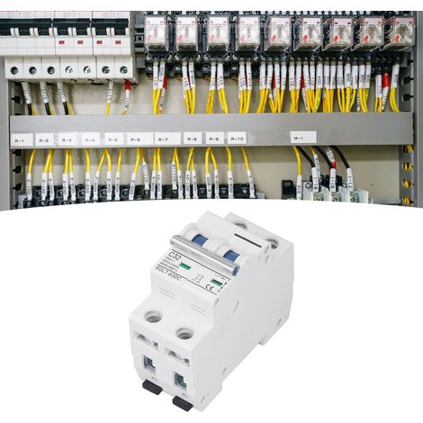 SUNGO Miniatur-Gleichstrom-Leistungsschalter 500 V, DIN-Schienenmontage, L7-Bauform, 2P 32A Isolator für Solar-Photovoltaikanlagen. (1/5)