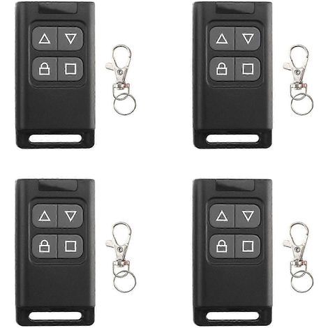 4x Télécommande sans fil RF 433 MHz à copie automatique pour ouvre-porte de garage électrique, émetteur copieur/cloneur QAQ (1/5)