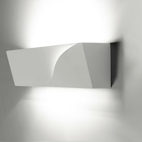 Applique In Gesso Lampada Da Parete Porta Lampadina G9 Verniciabile Gse78 (1/4)