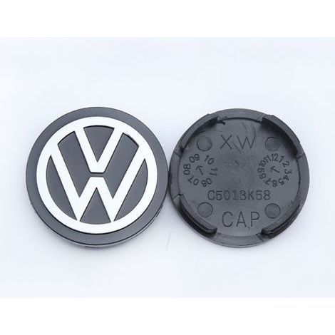 4 pièces cache-moyeux VW 58mm, enjoliveurs de roue avec logo pour modification automobile (1/4)