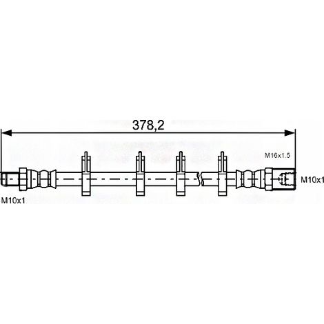 Flexible de frein avant OEM : 504196881 Iveco Daily IV 35s17 (1/4)
