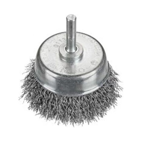 Topfbürste gewellt DM 50mm Schaft 6mm Stahldraht 0,30mm Osborn