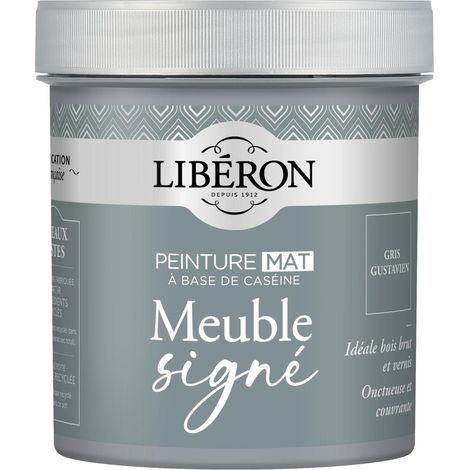 Peinture meuble à base de caséine LIBERON Gris gustavien mat 500 ML