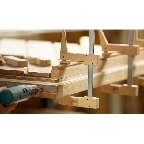 ABRAZADERA DE PALANCA DE MADERA HKL 400110MM - POR HKL40 (1/4)