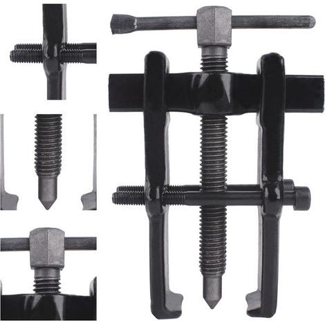 2-Jaw Internal Bearing Puller, Bearing Extraction Tool for Motorcycle and Car, Chrome Vanadium Steel, Black (1/5)