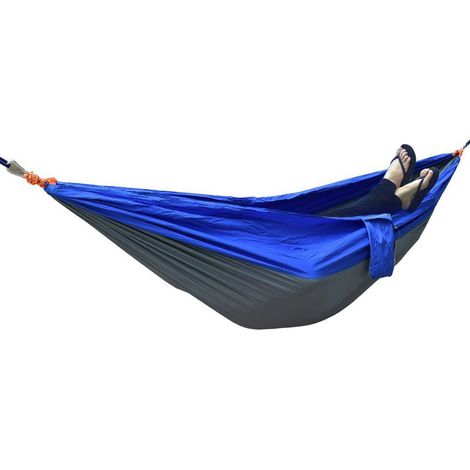 Hamac double camping - hamac parachute léger en nylon portable pour randonnée (1/5)