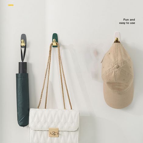 Bohrfreie, spurenlose Haken für den Heimgebrauch, Badezimmer, Toilette, wandmontierte Handtuchhalter, Kleiderbügel, luxuriöse und langlebige Klebehaken (1/5)