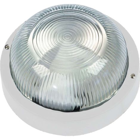Fme art 62.710 plafoniera lampada tonda E27 bianca per lampade fino a 60W (1/4)