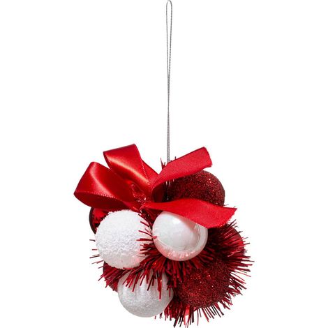 Weihnachtsthema Blume 30 mm x 11 Rot-Weiß - Feeric lights & christmas