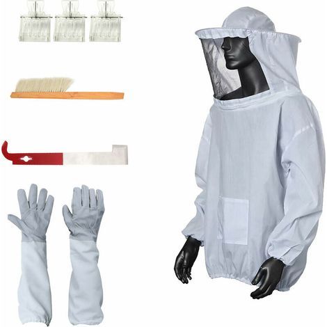 Beekeeping Tool Set, Beekeeping Equipment, Foldable Beekeeping Protective Clothing (1/5)