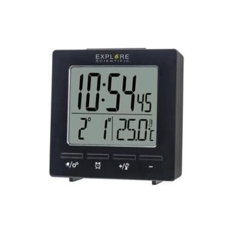 Explore Scientific RDC1005BLK despertador Reloj despertador digital Negro