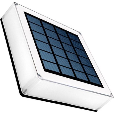 Solarbetriebene Säulenleuchte für den Außenbereich, Garten-, Zaun- und Pfostenleuchte für Hof und Terrasse, warmweiß und kaltweiß, energiesparend