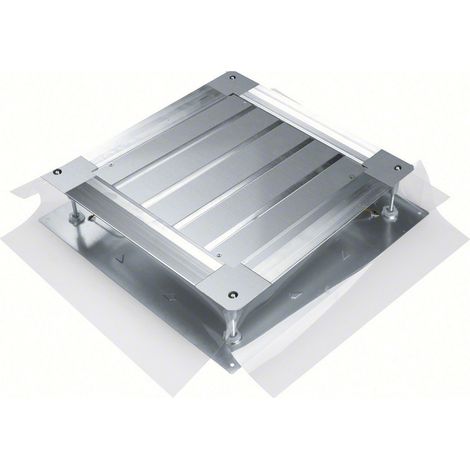 Boîte de jonction l556xL556 acier 340mm avec jupes pour haut de chape 120-170mm (UDB3120170)
