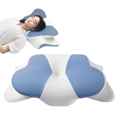 Memory-Schaum-Kissen, Nackenstützkissen für Seitenschläfer, Memory-Schaum-Kissen mit abnehmbarem Kissenbezug (1/5)