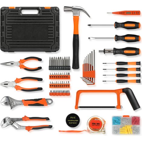 FLITI 161-Piece Tool Set with Portable Storage Box for Home Repairs and DIY Projects (1/5)