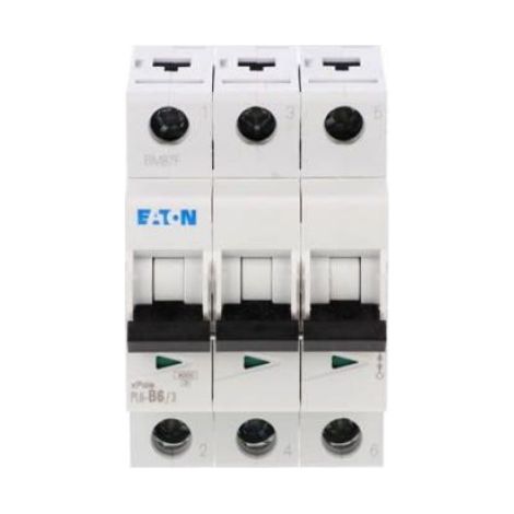 Disjoncteur 3P - Courbe B 6 A - Pouvoir De Coupure 6 kA AC - Blanc - Pour Tableau Modulaire Rail DIN