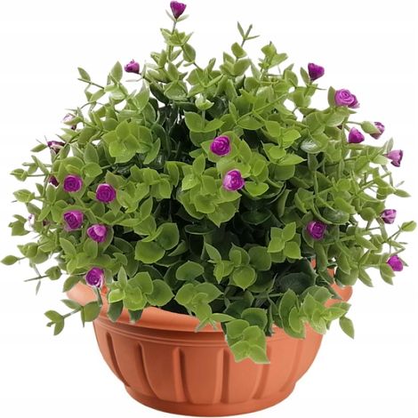 Kunststoff-Blumentopf, runde Schale, 26 cm, Terrakotta-Blumentopf, Verona (1/2)
