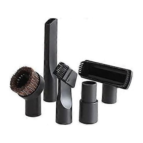 Accessoires pour aspirateur 32 mm, kit d'accessoires comprenant une brosse, un suceur plat et un adaptateur de tuyau 35 mm vers 32 mm (5 pièces). (1/5)