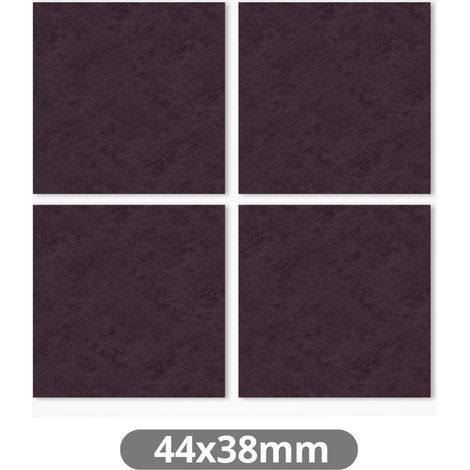 Set 4 fieltros adhesivos cuadrados 44x38mm Marron GSC 003802774 (1/3)