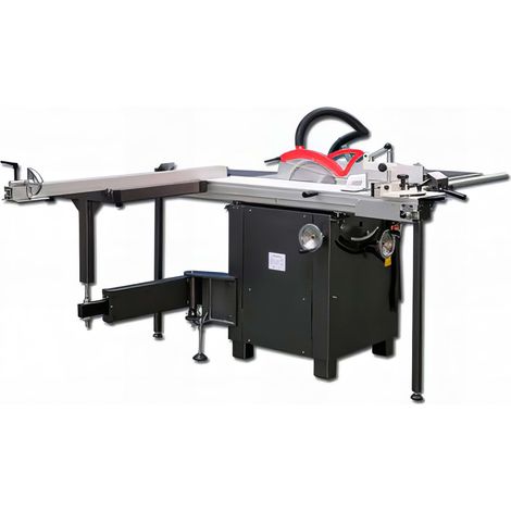 Scie sur table monophasée D. 315 mm – Moteur 3 000 W – Hauteur de coupe 100 mm – Vitesse 4 250 trs/min – Chariot aluminium 1 600 mm – Holzprofi (1/5)